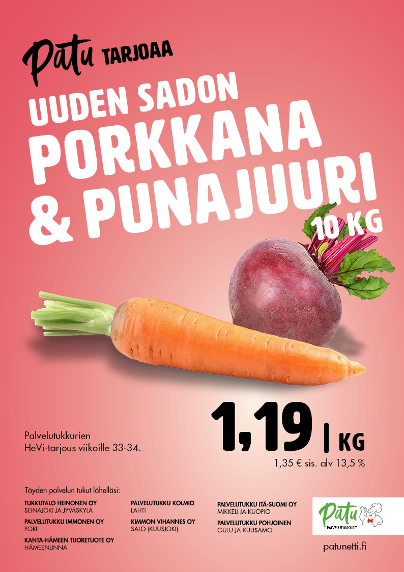 Palvelutukku Immonen, HeVi-tarjous 27-28/2026